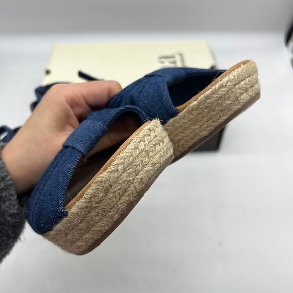 a.n.a Womens Dukes Heeled Sandals Denim Blue Size 10M - Picture 7 of 12